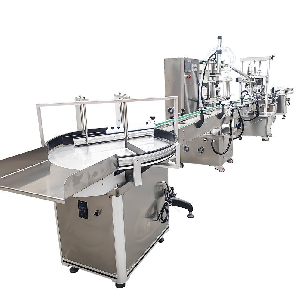 Bottle Sorting, Filling & Screwing Line