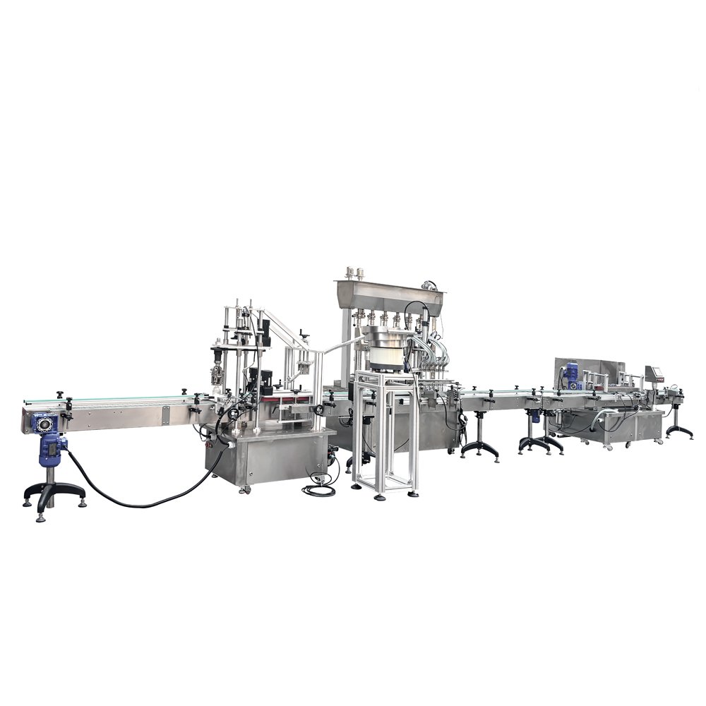 Bottle Washing, Piston Filling & Capping Line