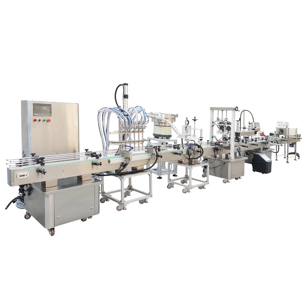 Filling, Capping, Labelling & Heat-Shrink Line
