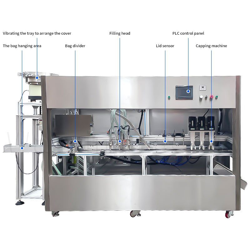 Three-Head Spout Pouch Filling Machine