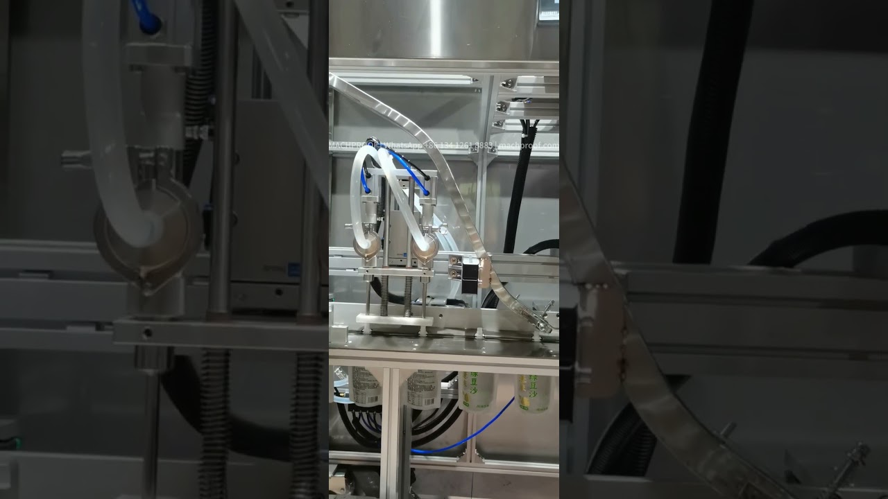Probiotic Drink Filling Machine — 100 ml stand-up pouch · filling & capping line · magnetic pump · ±1%