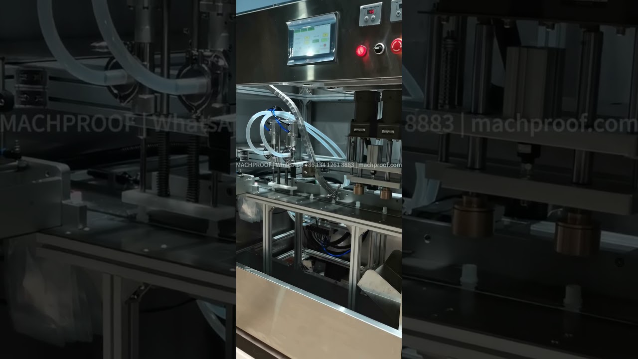 Fruit Juice Filling Machine — 100 ml stand-up pouch · filling & capping line · magnetic pump · ±1%