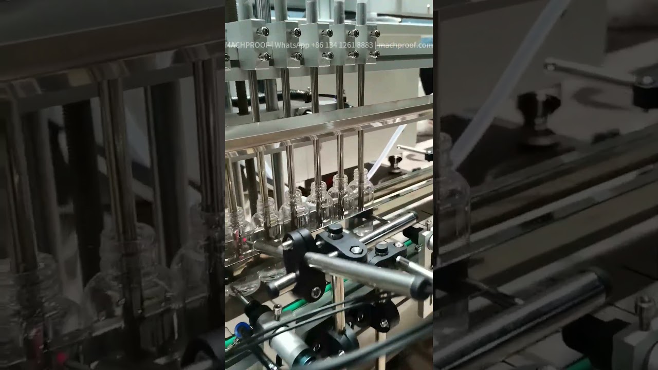 Perfume Spray Filling Machine — 100 ml plastic bottle · filling & capping machine · magnetic pump · ±1%