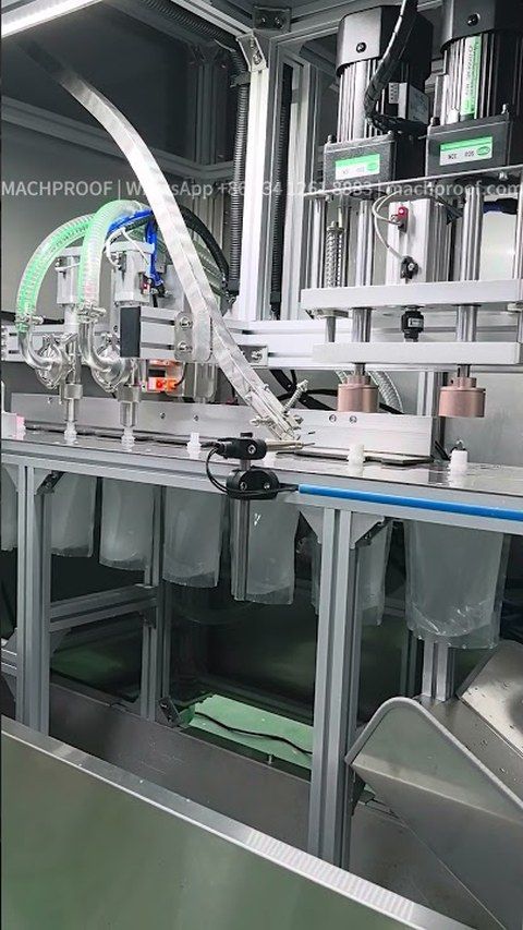 Beverage Filling Machine — 100-1000 ml Stand-up Pouch Filling & Capping Machine · Magnetic Pump · ±1%